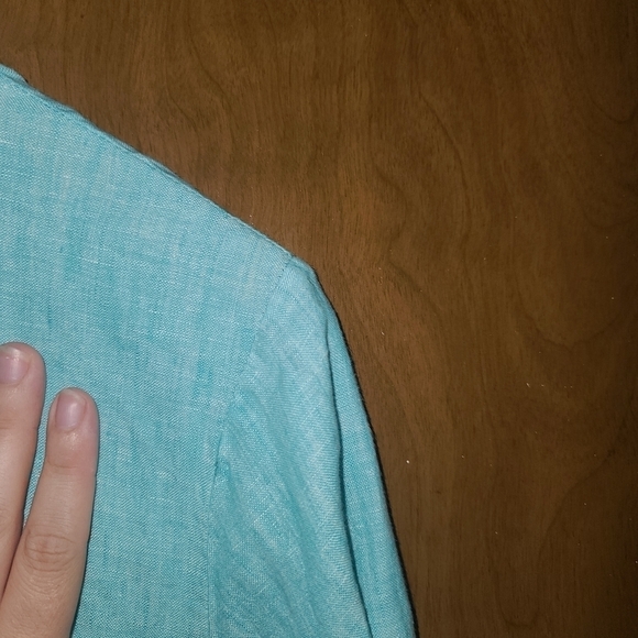 NORDIC Traders linen blouse sz med - Picture 4 of 6